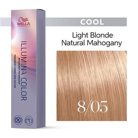 Wella Professional Illumina Color 8/05 светлый блонд натуральный махагоновый 60 мл