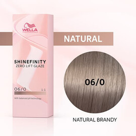 Wella SHINEFINITY 06/0 Natural Brandy - Гель-краска Бренди 60 мл