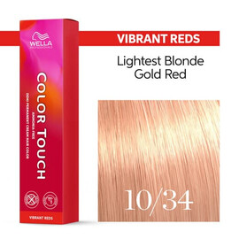 Wella Color Touch 10/34 Яркий блонд золотистый красный 60 мл