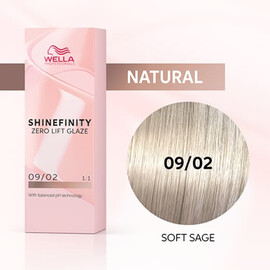 Wella SHINEFINITY 09/02 Soft Sage - Гель-краска Пустынный Шалфей 60 мл