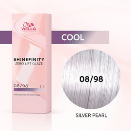 Wella SHINEFINITY 08/98 Silver Pearl - Гель-краска Серебряный Жемчуг 60 мл