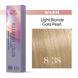 Wella Professional Illumina Color 8/38 светлый блонд золотисто-жемчужный 60 мл