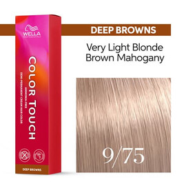Wella Color Touch 9/75 Очень светлый блонд коричневый махагоновый 60 мл