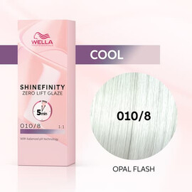 Wella SHINEFINITY 010/8 Opal Flash - Гель-краска Светлый блондин жемчужный 60 мл