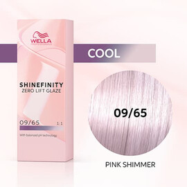 Wella SHINEFINITY 09/65 Pink Shimmer - Гель-краска Розовое Сияние 60 мл