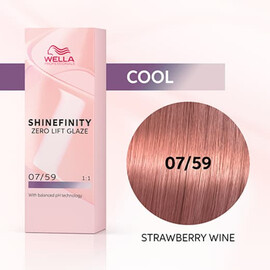 Wella SHINEFINITY 07/59 Strawberry Wine - Гель-краска Клубничное Вино 60 мл