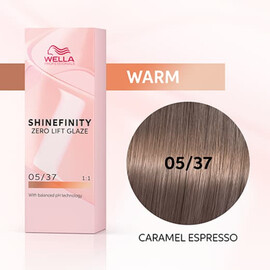 Wella SHINEFINITY 05/37 Caramel Espresso - Гель-краска Карамельный Эспрессо 60 мл