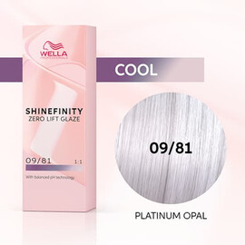 Wella SHINEFINITY 09/81 Platinum Opal - Гель-краска Платиновый Опал 60 мл