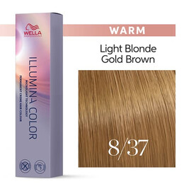 Wella Professional Illumina Color 8/37 светлый блонд золотисто-коричневый 60 мл