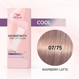 Wella SHINEFINITY 07/75 Raspberry Latte - Гель-краска Малиновое Латте 60 мл