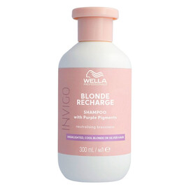 Wella Invigo Blonde Recharge Shampoo - Шампунь-нейтрализатор желтизны для холодных светлых оттенков 300 мл, Объём: 300 мл