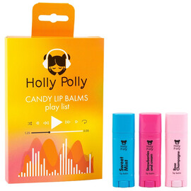 Holly Polly FACE Candy Play List - Набор бальзамов для губ 3 шт.