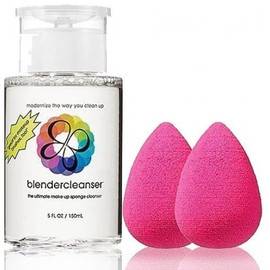 Beautyblender Original Double + Blendercleanser - Набор Спонж розовый (набор из 2 шт.) + очищающий гель 150 мл