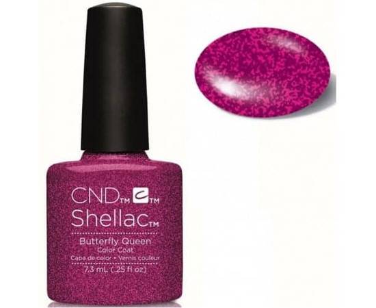 CND Shellac № 798 Butterfly Queen - светло-фиолетовый, плотный, с блестками