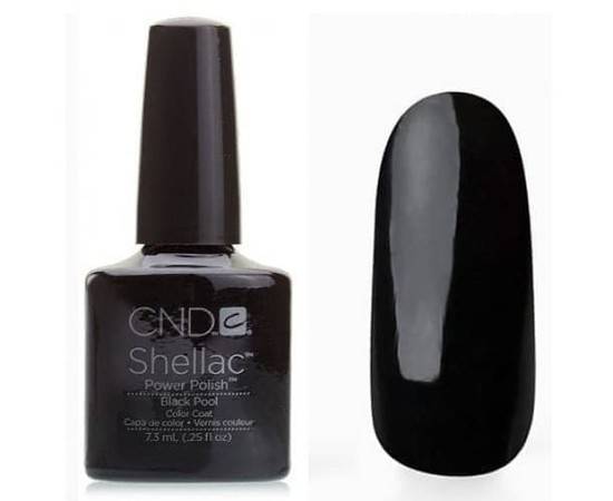 CND Shellac № 18 Black Pool - Классический черный цвет