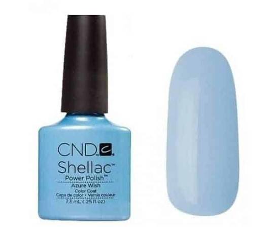 CND Shellac № 55 Azure Wish - нежно-голубой, эмалевый, без блесток и перламутра