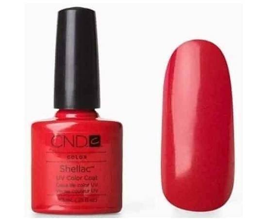 CND Shellac № 8 Wildfire - Классический красный, матовый, плотный