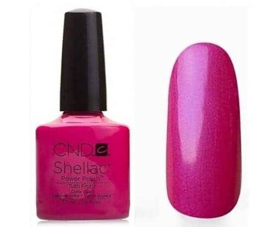 CND Shellac № 6 Tutti Frutti - Ярко-розовый с неоновым отливом, цикломеновый, плотный