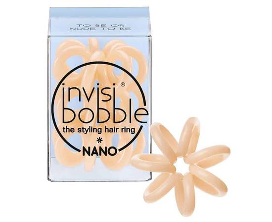 Invisibobble NANO To Be or Nude to Be - мини-резинка для волос бежевая (3 шт.)