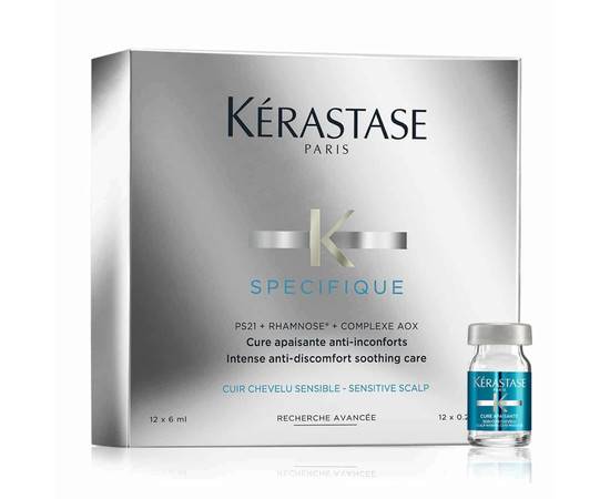 Kerastase Specifique Cure Apaisante - Ампулы для чувствительной кожи головы 12 х 6 мл, Объём: 12 х 6 мл