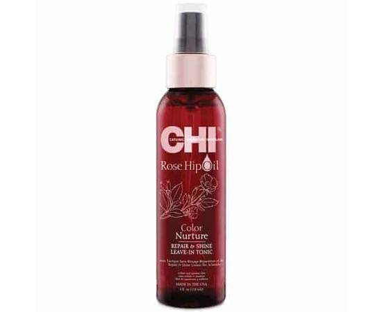 CHI Rose Hip Repair and Shine Hair Tonic - Тоник для волос с маслом лепестков роз 118 мл, Объём: 118 мл