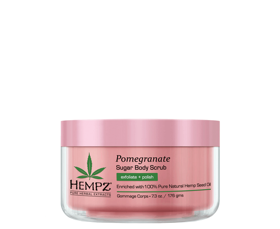 Hempz Body Scrub - Sugar Pomegranate - Скраб для тела Сахар и Гранат 176 гр, Объём: 176 гр