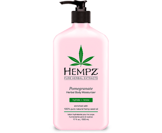 Hempz Pomegranate Herbal Body Moisturizer - Молочко для тела увлажняющее Гранат 500 мл, Объём: 500 мл