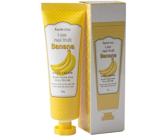 FarmStay I am Real Fruit Banana Hand Cream - Крем для рук с экстрактом банана 90 мл, Объём: 90 мл