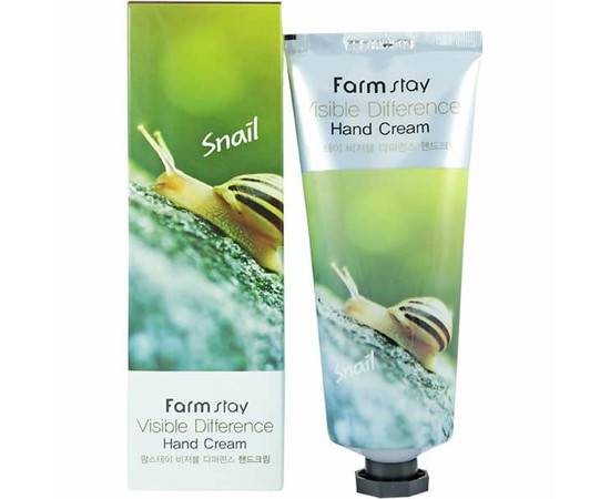 FarmStay Visible Differerce Hand Cream Snail - Крем для рук с экстрактом улитки 100 мл, Объём: 100 мл