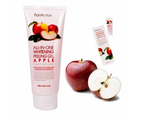 FarmStay all-in-one Whitening Peeling Gel Apple - Пилинг гель с экстрактом яблока 180 мл, Объём: 180 мл