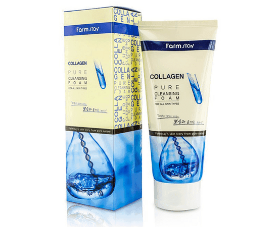 FarmStay Collagene Pure Cleansing Foam - Пенка очищающая с коллагеном 180 мл, Объём: 180 мл