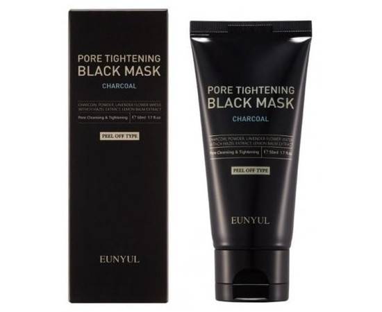 EUNYUL Pore Tightening Black Mask - Маска-пленка сужающая поры с углем 50 мл, Объём: 50 мл