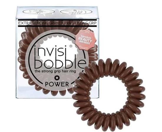 Invisibobble POWER Pretzel Brown - резинка для волос коричневая (3 шт.)