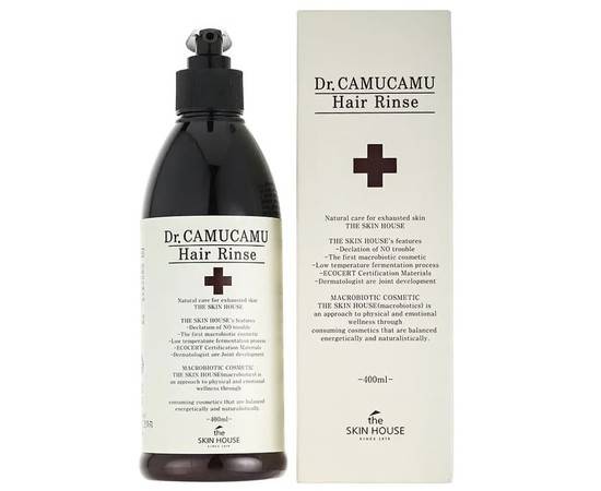 The Skin House Dr.Camucamu Hair Rinse - Бальзам для волос с экстрактом ягод каму-каму 400 мл, Объём: 400 мл