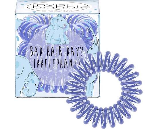 Invisibobble ORIGINAL Bad Hair Day? Irrelephant! - резинка для волос васильковый (3 шт.)