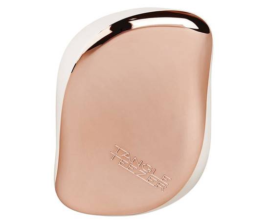 Tangle Teezer Compact Styler Rose Gold Luxe - Компактная расческа для волос розовое золото/белый
