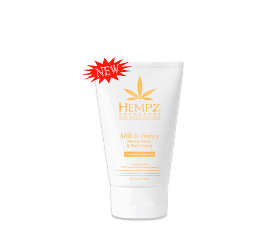 Hempz Milk Honey Herbal Hand Foot Crème - Крем для рук и ног Молоко и Мёд 100 мл, Объём: 100 мл