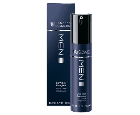 Janssen Cosmetics Men 24/7 Skin Energizer - Легкий anti-age дневной крем 24-часового действия 50 мл, Объём: 50 мл