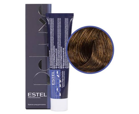 Estel Professional De Luxe - Краска-уход 6/43 темно-русый медно-золотистый 60 мл