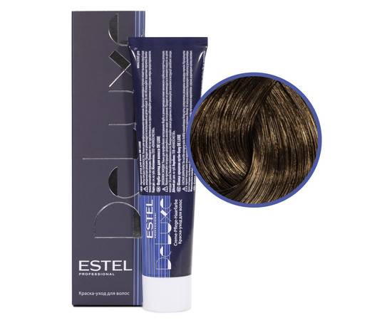 Estel Professional De Luxe - Краска-уход 6/70 темно-русый коричневый для седины 60 мл