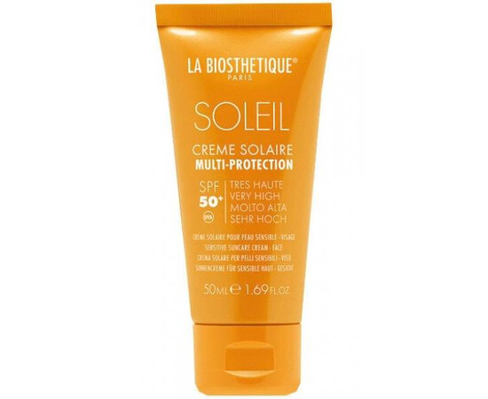 La Biosthetique Methode Soleil Creme Soleil Visage SPF 50+ - Anti-age водостойкий солнцезащитный крем для лица с высокоэффективной системой SPF 50+ 50 мл, Объём: 50 мл