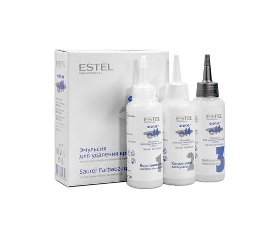 Estel Professional Color Off - Эмульсия для удаления краски с волос 3 х 120 мл, Объём: 3 х 120 мл