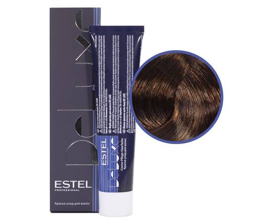 Estel Professional De Luxe - Краска-уход 6/40 темно-русый медный для седины 60 мл
