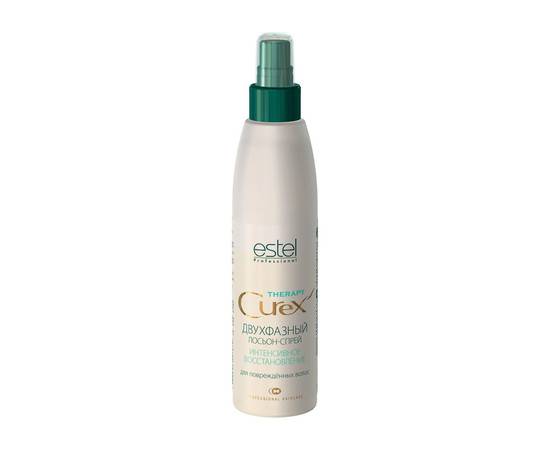 Estel Professional Curex Therapy - Двухфазный лосьон-спрей интенсивное восстановление для поврежденных волос 200 мл, Объём: 200 мл