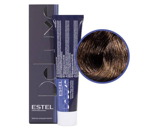 Estel Professional De Luxe - Краска-уход 6/74 темно-русый коричнево-медный 60 мл
