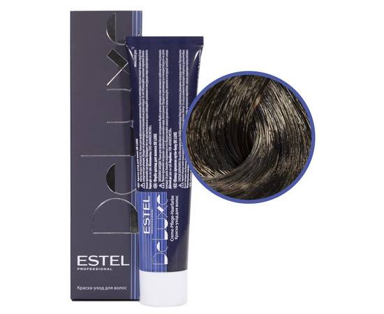 Estel Professional De Luxe - Краска-уход 6/77 темно-русый коричневый интенсивный 60 мл