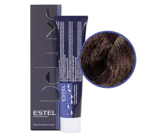 Estel Professional De Luxe - Краска-уход 5/67 светлый шатен фиолетово-коричневый 60 мл