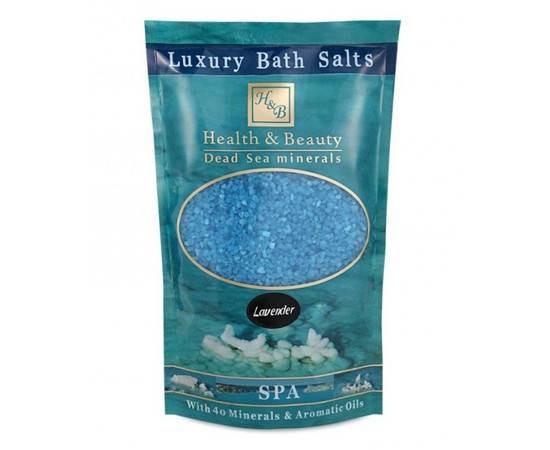 Health Beauty - Соль Мертвого моря для ванны - Синяя (аромат лаванды) 500 гр, Объём: 500 гр