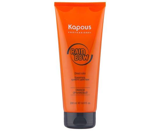 Kapous Professional Rainbow Orange - Краситель прямого действия для волос "Оранжевый" 200 мл, Объём: 200 мл