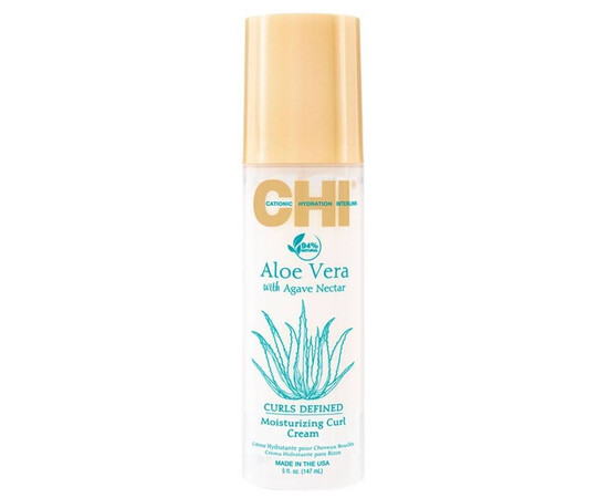 CHI Aloe Vera Moisturizing Curl Cream - Увлажняющий крем для вьющихся волос 147 мл, Объём: 147 мл